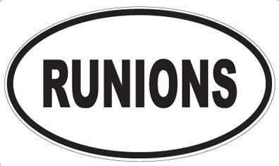 RUNIONS - Oval Sticker