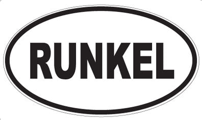 RUNKEL - Oval Magnet