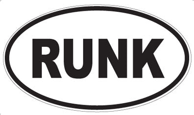 RUNK - Oval Magnet