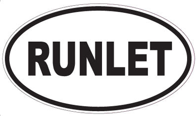 RUNLET - Oval Sticker