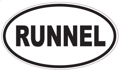 RUNNEL - Oval Sticker