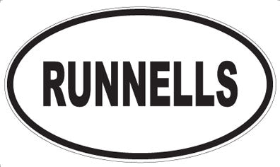 RUNNELLS - Oval Sticker