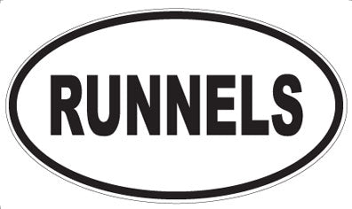 RUNNELS - Oval Magnet