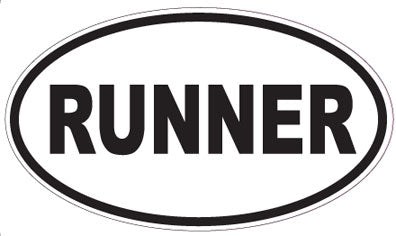 RUNNER - Oval Sticker