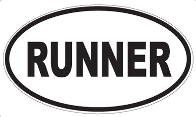 RUNNER - Oval Magnet