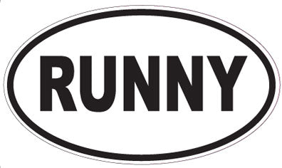 RUNNY - Oval Magnet