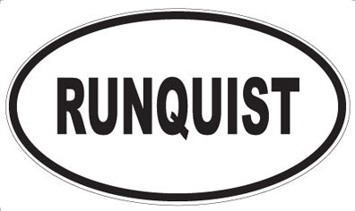 RUNQUIST - Oval Sticker