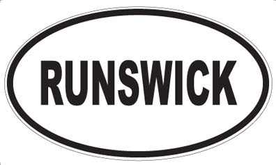 RUNSWICK - Oval Magnet
