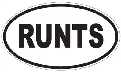 RUNTS - Oval Magnet