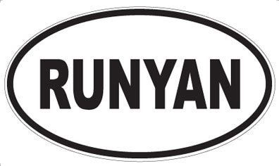 RUNYAN - Oval Magnet
