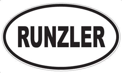 RUNZLER - Oval Magnet