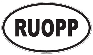 RUOPP - Oval Sticker