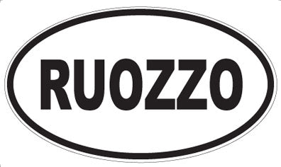 RUOZZO - Oval Sticker