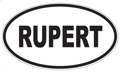 RUPERT - Oval Magnet