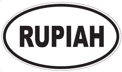RUPIAH - Oval Sticker