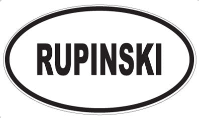 RUPINSKI - Oval Sticker