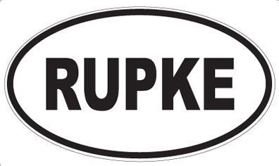 RUPKE - Oval Sticker