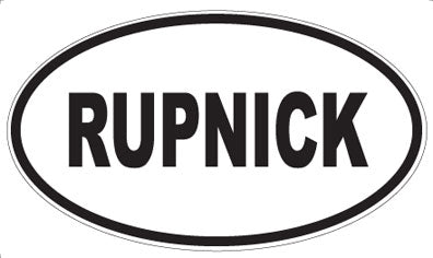 RUPNICK - Oval Magnet