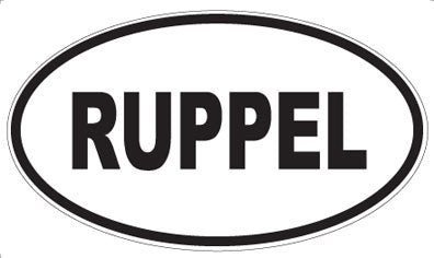 RUPPEL - Oval Sticker
