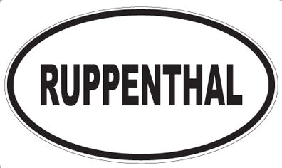 RUPPENTHAL - Oval Magnet
