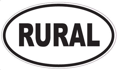 RURAL - Oval Magnet