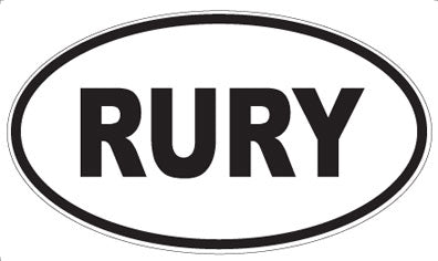 RURY - Oval Sticker