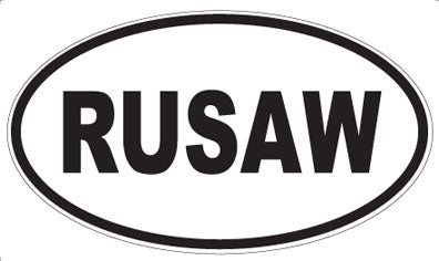 RUSAW - Oval Sticker