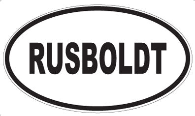 RUSBOLDT - Oval Magnet