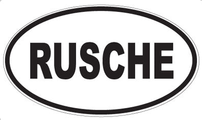 RUSCHE - Oval Magnet