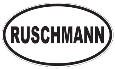 RUSCHMANN - Oval Sticker