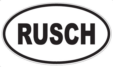 RUSCH - Oval Magnet
