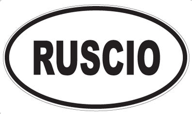 RUSCIO - Oval Sticker