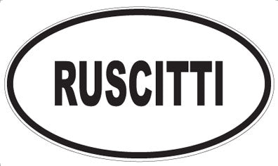 RUSCITTI - Oval Sticker