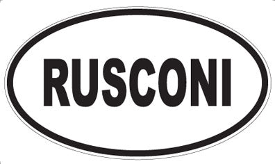 RUSCONI - Oval Sticker