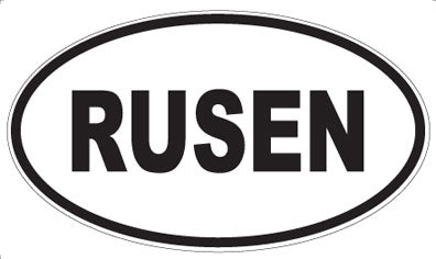 RUSEN - Oval Magnet