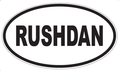 RUSHDAN - Oval Magnet