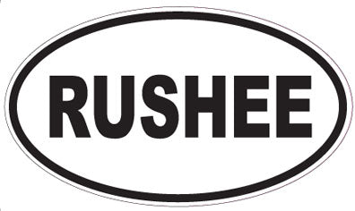 RUSHEE - Oval Sticker
