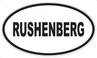 RUSHENBERG - Oval Magnet