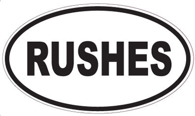 RUSHES - Oval Sticker