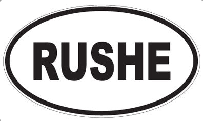RUSHE - Oval Magnet