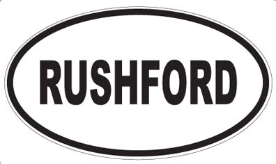 RUSHFORD - Oval Magnet