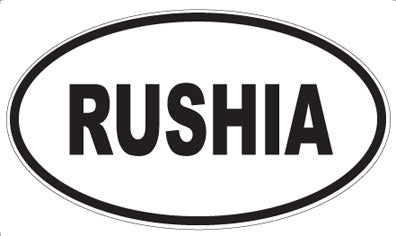 RUSHIA - Oval Sticker
