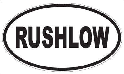 RUSHLOW - Oval Magnet