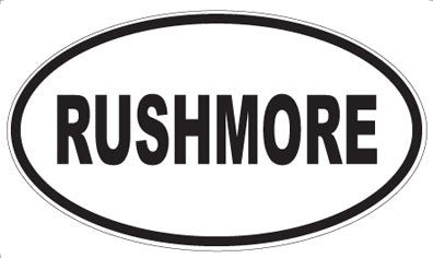 RUSHMORE - Oval Sticker