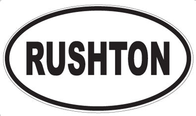 RUSHTON - Oval Sticker
