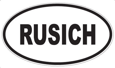 RUSICH - Oval Magnet