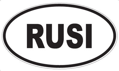 RUSI - Oval Magnet