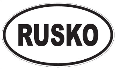 RUSKO - Oval Magnet