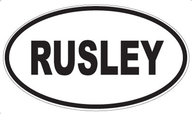 RUSLEY - Oval Sticker