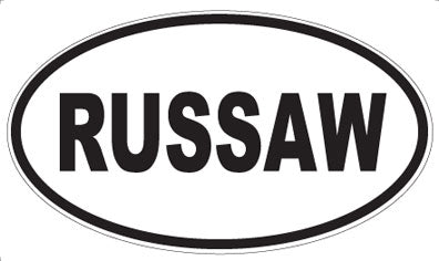 RUSSAW - Oval Sticker